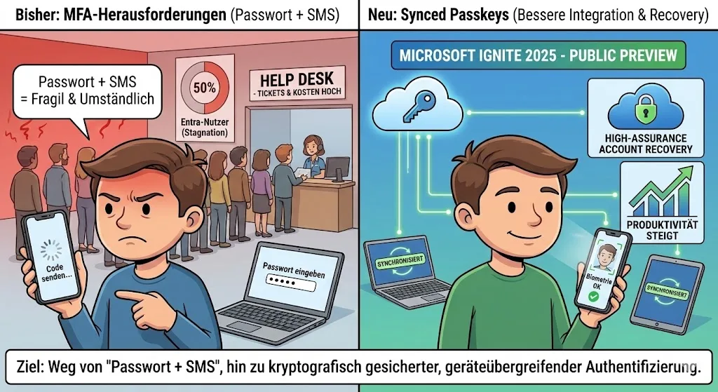 Microsoft Entra ID | Synced Passkeys & Account Recovery im Fokus