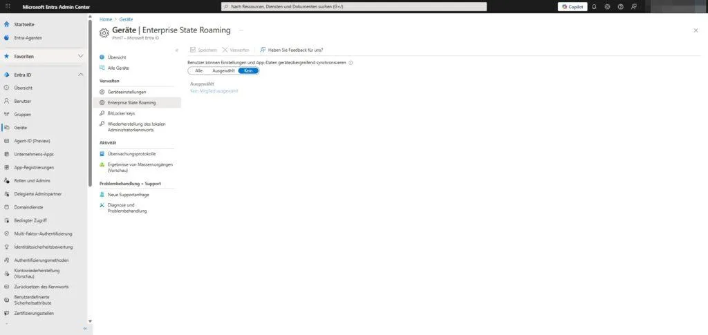 Enterprise State Roaming