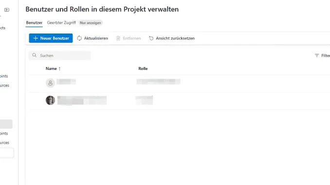 Azure Foundry Services User und Rollen
