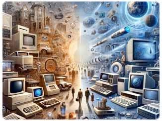 Die Abenteuerliche Zeitreise der IT: Von Schreibmaschinen zu Cyberwelten