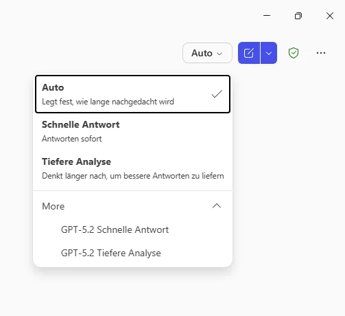 M365 CopilotGPT-5.2-Upgrade und die neuen Modis