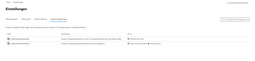 Settings | Other settings