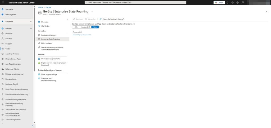 Enterprise State Roaming