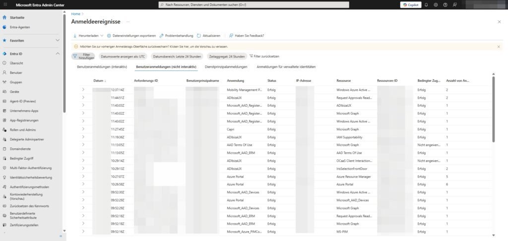 Non-interactive user logins