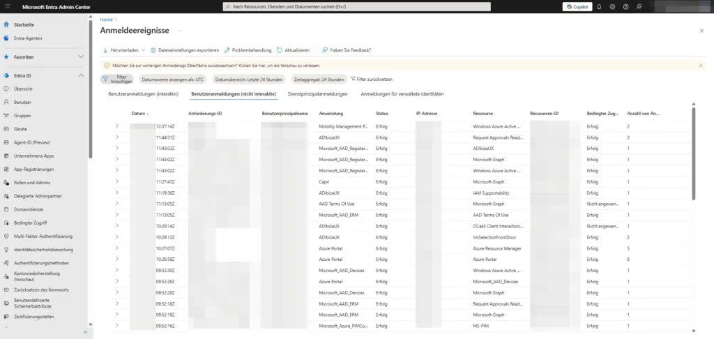 Nicht interaktive Benutzeranmeldungen