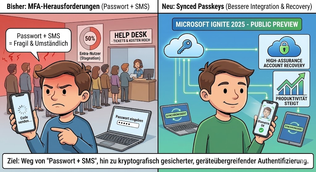 Microsoft Entra ID | Focus on Synced Passkeys & Account Recovery