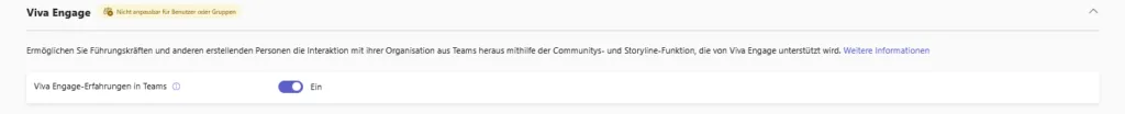 Microsoft Teams | Einstellungen – Nachrichten - Viva Engage