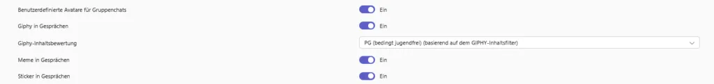 Microsoft Teams | Einstellungen – Nachrichten - Kultur & Spaß (Emojis, Giphys & Memes)