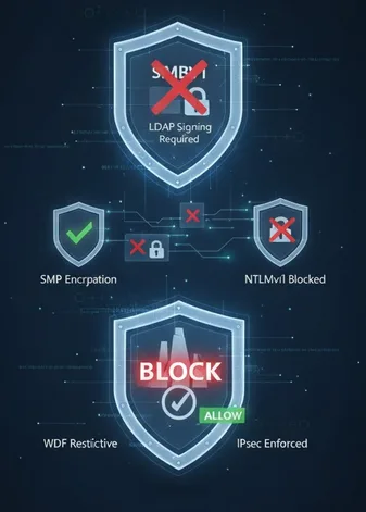 Windows Server Hardening Unsichere Legacy-Protokolle