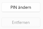 Windows Hello | PIN "Entfernen" ausgegraut 10 PIN "Entfernen" ausgegraut