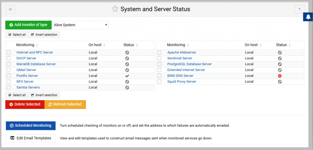 webmin | Installation und Tipps - Debian & Ubuntu 25 webmin System and Server Status
