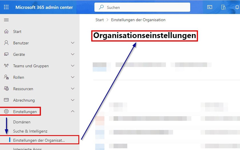 MS365 | GDPR - Data Protection Guide 2 MS365 Einstellungen der Organisation 1