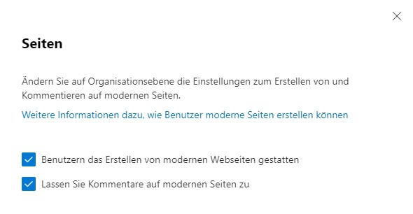 Datenschutz in Microsoft SharePoint 11 MS365 SharePoint Einstellungen SP Seiten