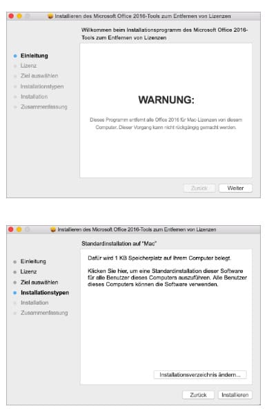 MacOS - Office-Fehler "0x0" 4 Microsoft-Tool Event 0x0