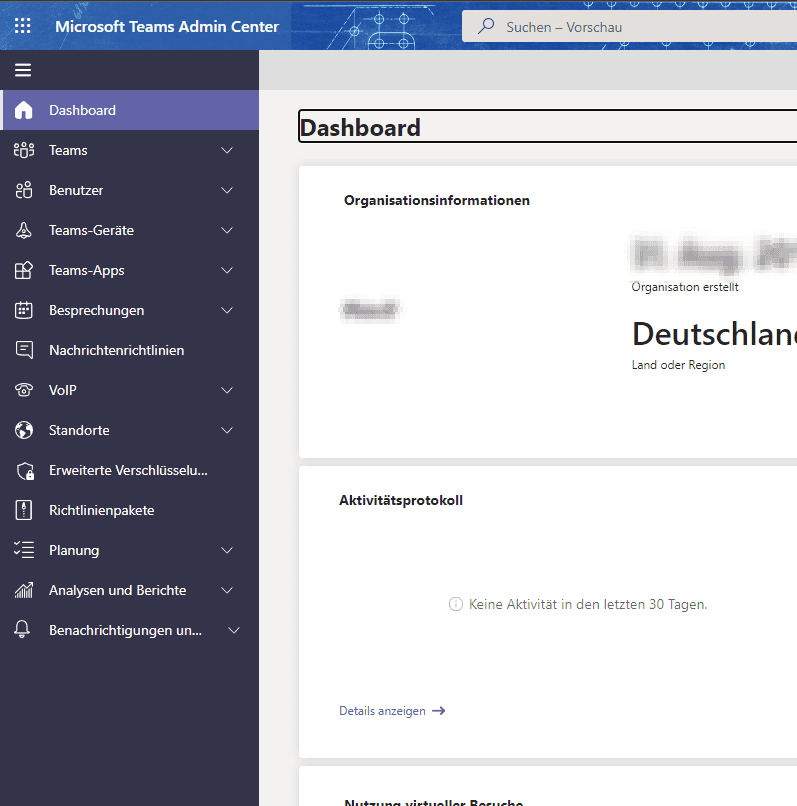 M365 | Zusammenarbeit mit Teams & Co. 3 Microsoft 365 Teams Admin Center 1