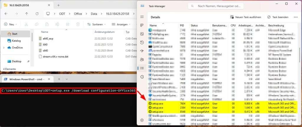 MS OFFICE | Konfiguration & Rollout 11 Office Bereitstellungstool RUNDOWNLOAD3 TaskSetup