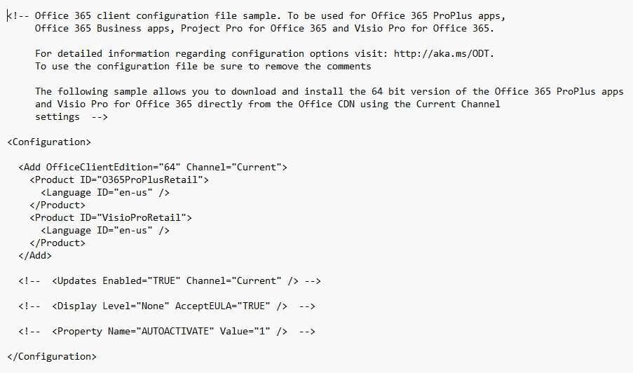 MS OFFICE | Konfiguration & Rollout 6 configuration-Office365-x64
