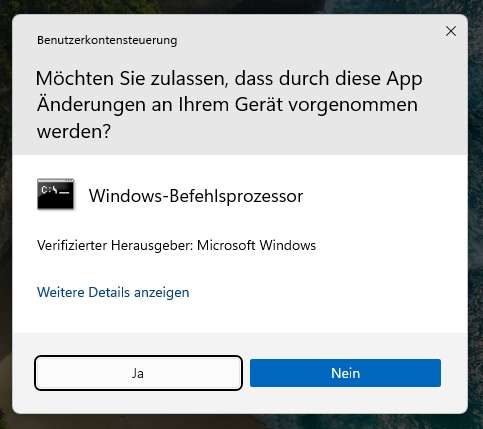 Windows 11 Sysprep | zum perfekten Image 6 Windows 11 CMD als Administrator öffnen Bestätigen