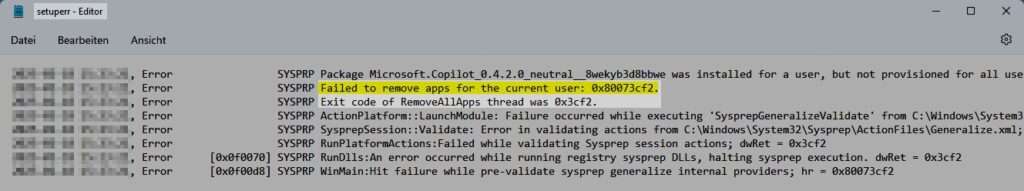 Windows 11 Sysprep | zum perfekten Image 14 setuperr