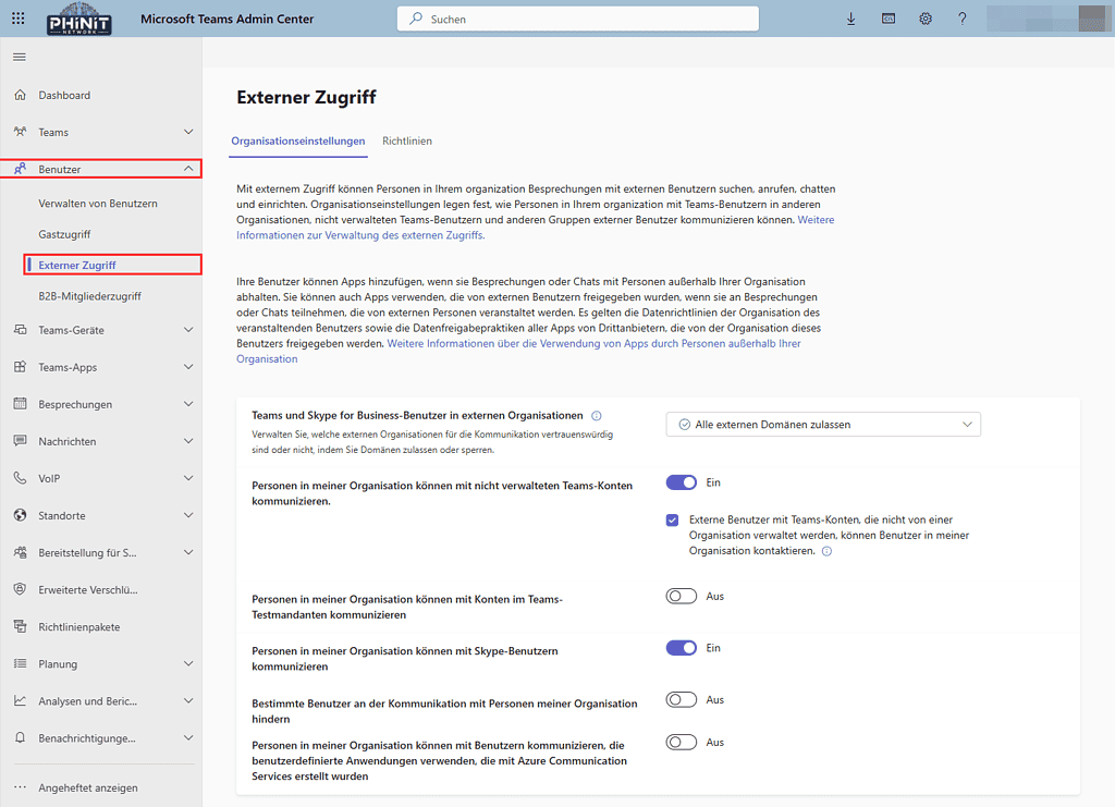Microsoft Teams Gastzugriff