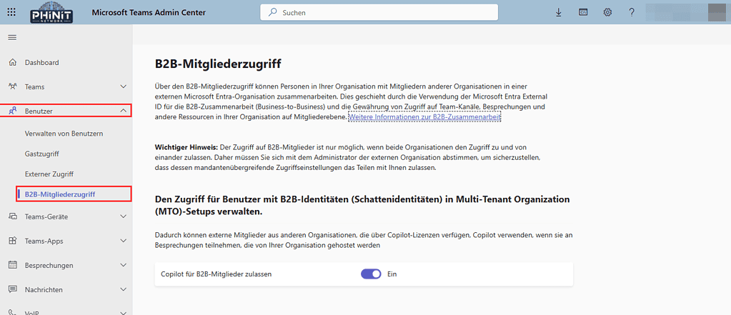 Microsoft Teams Gastzugriff