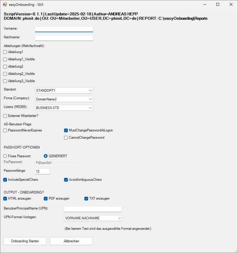 easyONBOARDING V0.1.1 DEFAULT INI