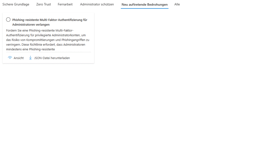 Conditional Access Templates 2025 9 Conditional Access‑Vorlage