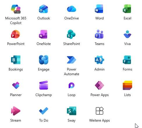 neue MS365 Icons im Oktober 2025 2 Office Icons NewAdminCenter