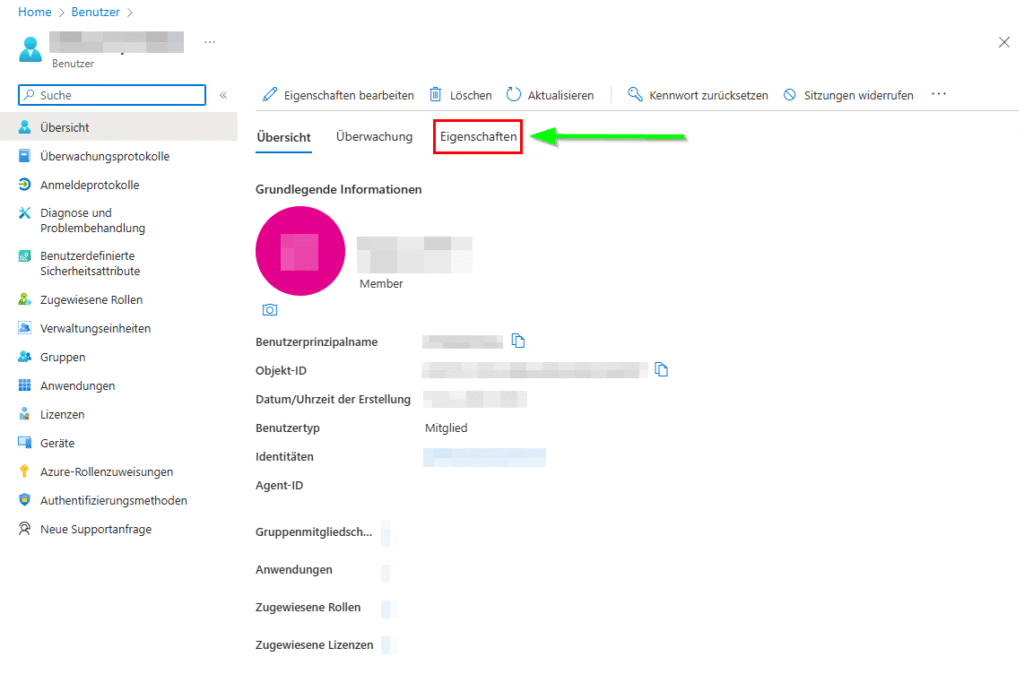 Microsoft OneDrive | Mitarbeiter Offboarding noch einfacher 6 Microsoft Entra ID Benutzer Eigenschaften anzeigen