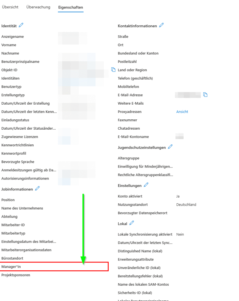 Microsoft OneDrive | Mitarbeiter Offboarding noch einfacher 7 Microsoft Entra ID Benutzer Eigenschaften - Manager Bearbeiten