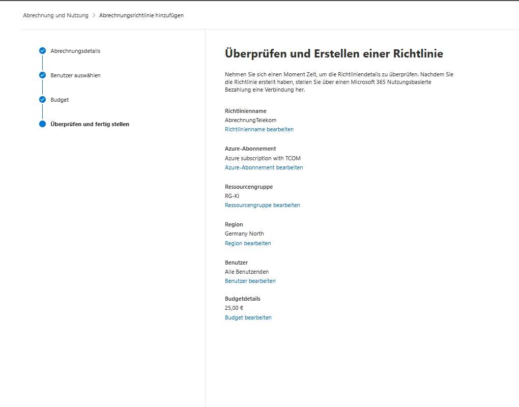 Privacy in Microsoft Copilot 38 Abrechnung und Nutzung Abrechnungsrichtlinie hinzufuegen 4