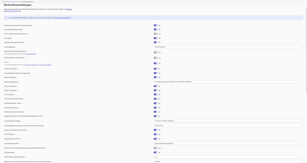 Microsoft Teams | Settings – Messages