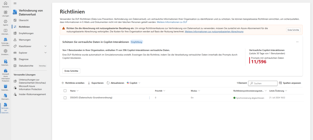 Microsoft Purview DLP Policies
