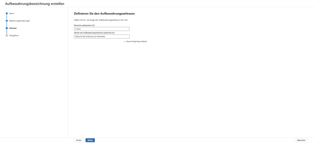 Microsoft Purview | Data Lifecycle Management: Retention Labels 14 Selection of Retention Period Triggers (Created vs Modified)