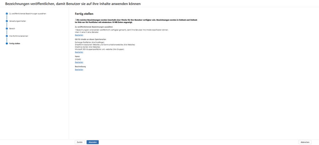 Create Label Policy 6 Overview