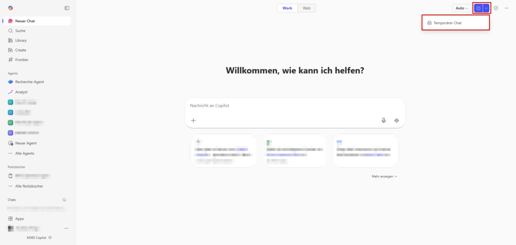 Microsoft Copilot Temporary Chat