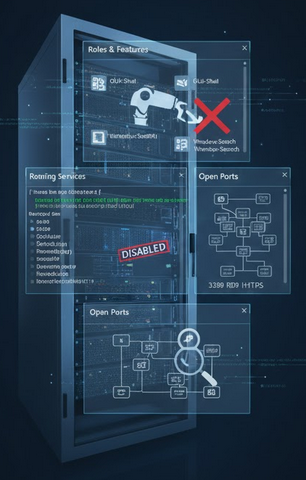 Windows Server Hardening | The Ultimate Blueprint for Maximum Security 7 Windows Server Hardening Inventory of Windows Roles and Features