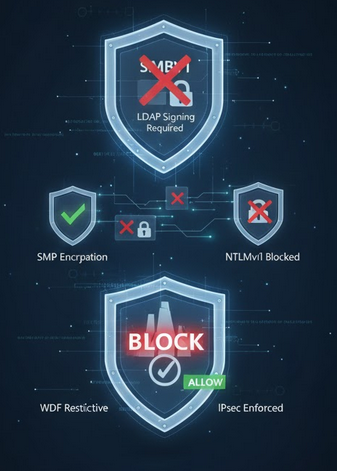 Windows Server Hardening | The Ultimate Blueprint for Maximum Security 11 Windows Server Hardening Insecure Legacy Logs