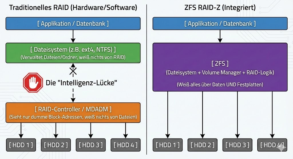 RAID-Z Architektur ZFS